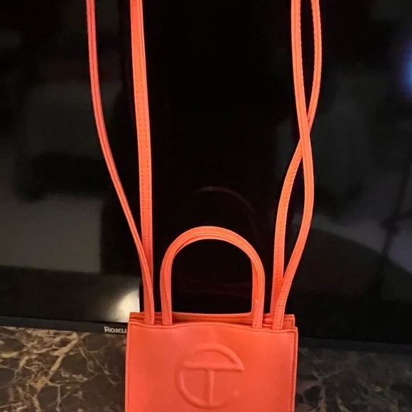 Telfar Vibrant Orange Mini Bag - Picture 7 of 7